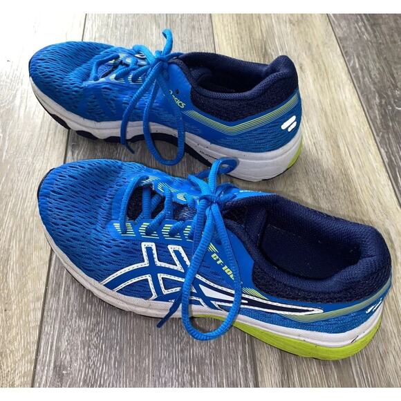 ASICS GT-1000 Duomax 1014A005 Blue White Green Youth US Size 5 A960418 Shoes - Picture 7 of 12